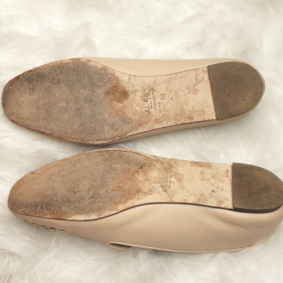 J.crew Darby Leather & Gold Studded Cap Toe Loafers  Flats 8.5 - Picture 8 of 9